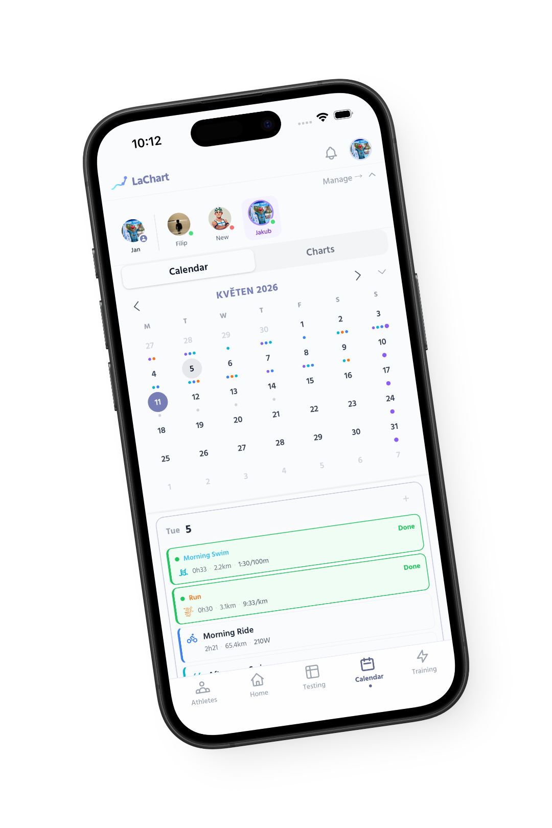 LaChart iOS — Calendar